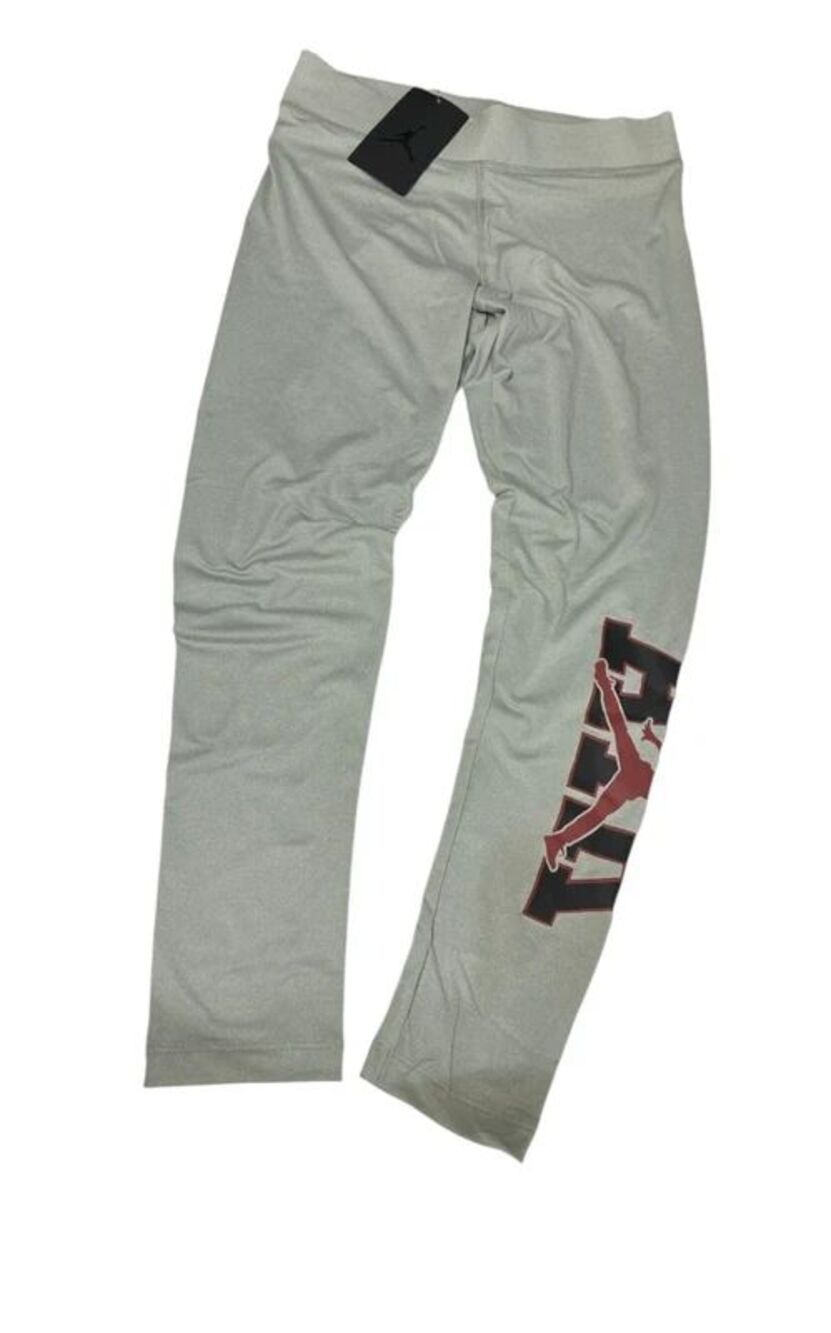 Jordan girls, gray heather leggings size large